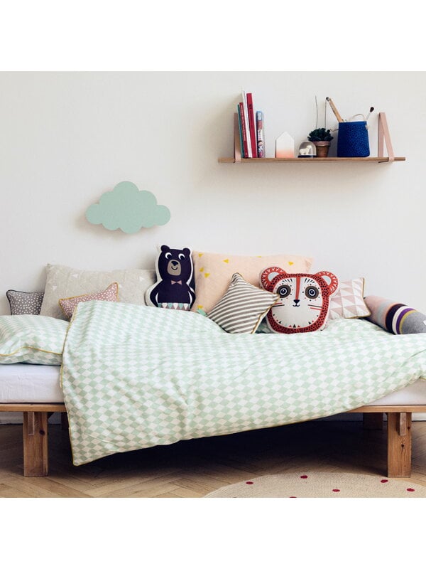 Wall shelves, Shelf, black stained oak, Black