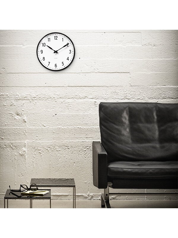 Wall clocks, AJ Station wall clock, 21 cm, White