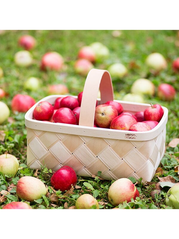 Wooden baskets, Lastu mushroom basket, L, Natural