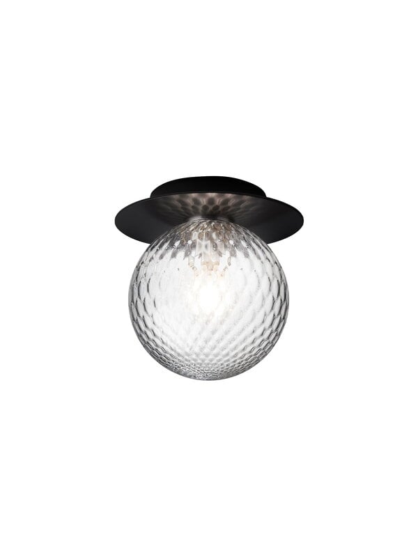 Wall lamps, Liila 1 wall/ceiling lamp, medium, black - optic clear, Black