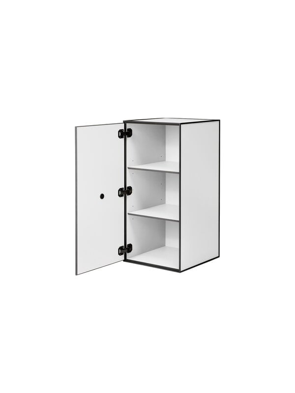 Storage units, Frame 70 with door, 2 shelves, white, White