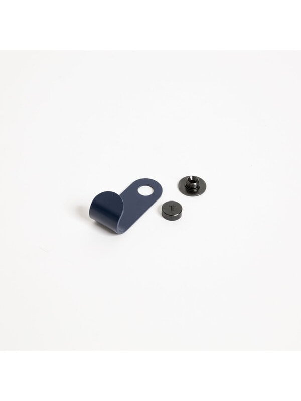 Wall hooks, Jo coat hook, mineral blue, Blue