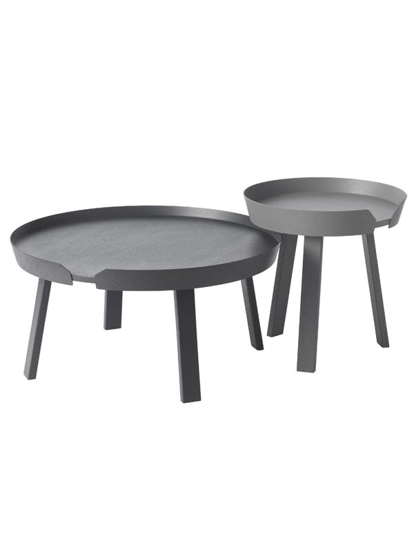 Tables basses, Table basse Around, grand modèle, anthracite, Gris
