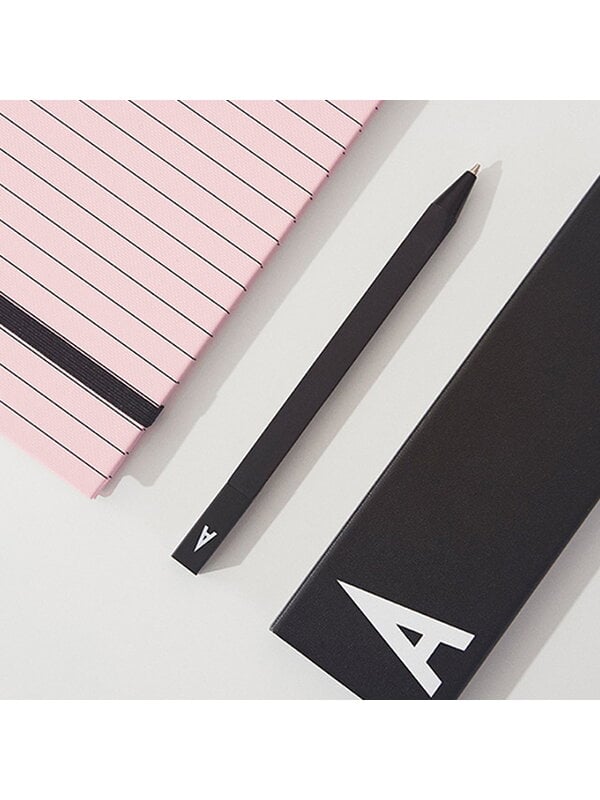 Stationery, Arne Jacobsen pencil case, A-Z, Black