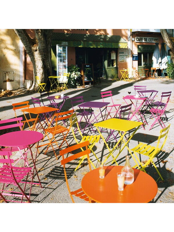 Patio chairs, Bistro Metal chair, poppy, Red