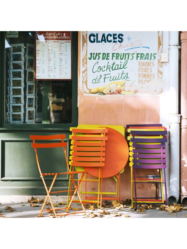 Patio chairs, Bistro Metal chair, cotton white, White