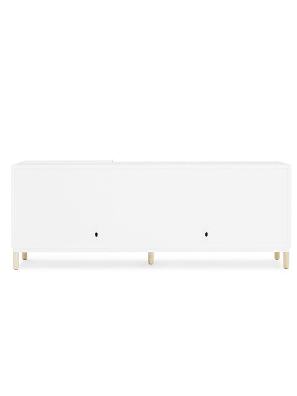Cassettiere e credenze, Kabino sideboard with drawers, white, Bianco