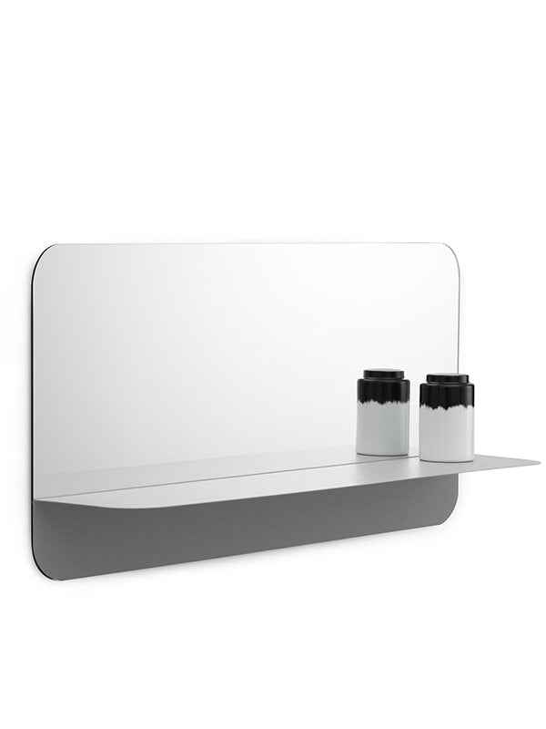 Wall mirrors, Horizon mirror horizontal, grey, Gray