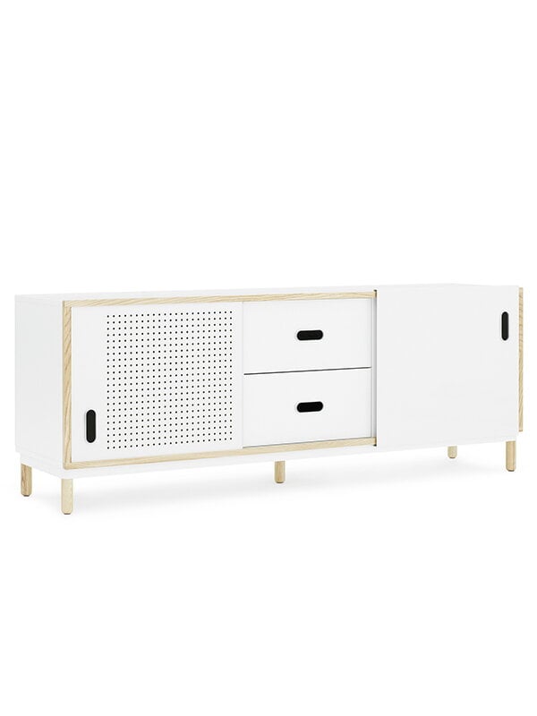 Sideboards & dressers, Kabino sideboard with drawers, white, White