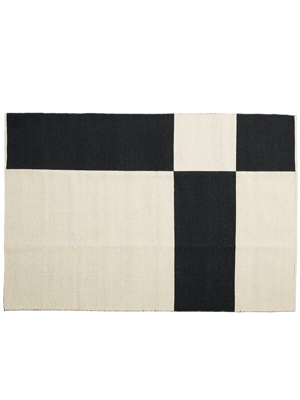 Wool rugs, Uranus rug 160 x 240 cm, black, Black