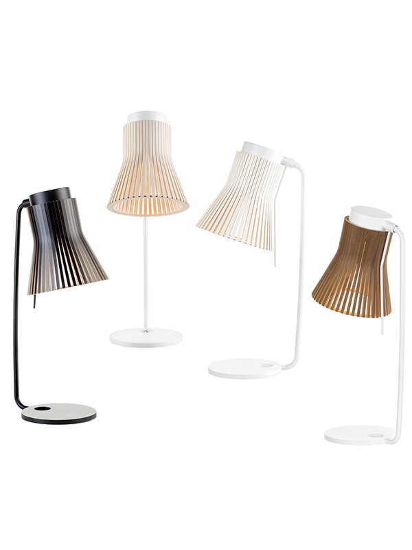 Desk lamps, Petite 4620 table lamp, birch, White
