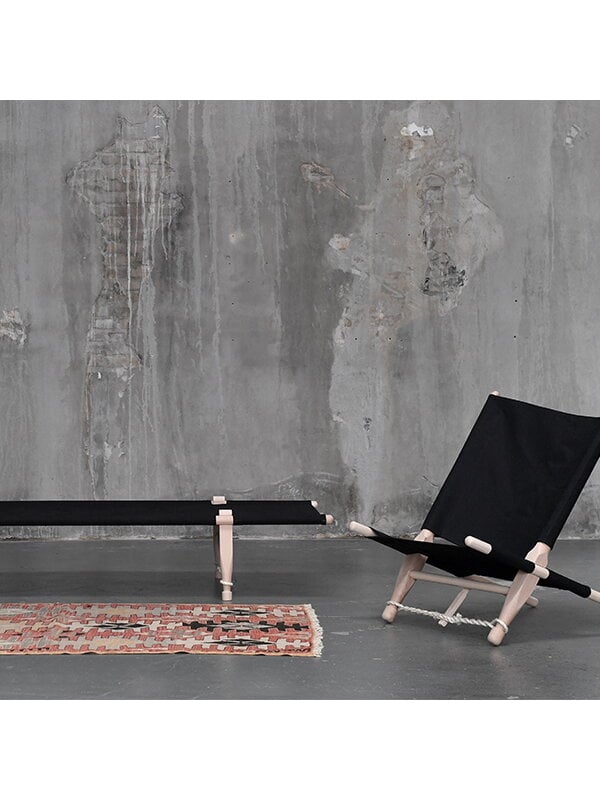 Armchairs & lounge chairs, OGK safari chair, beech - black, Black
