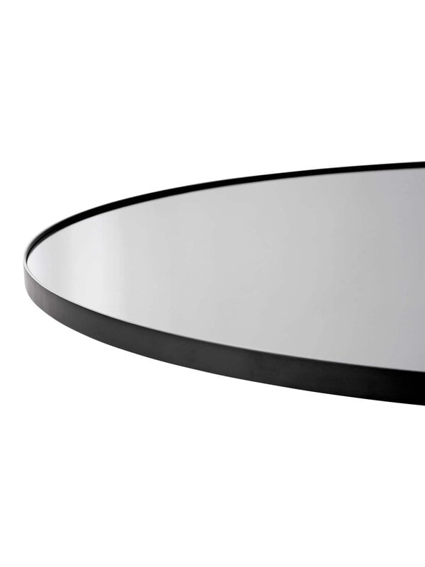 Specchi da parete, Specchio Circum, 90 cm, nero, Nero