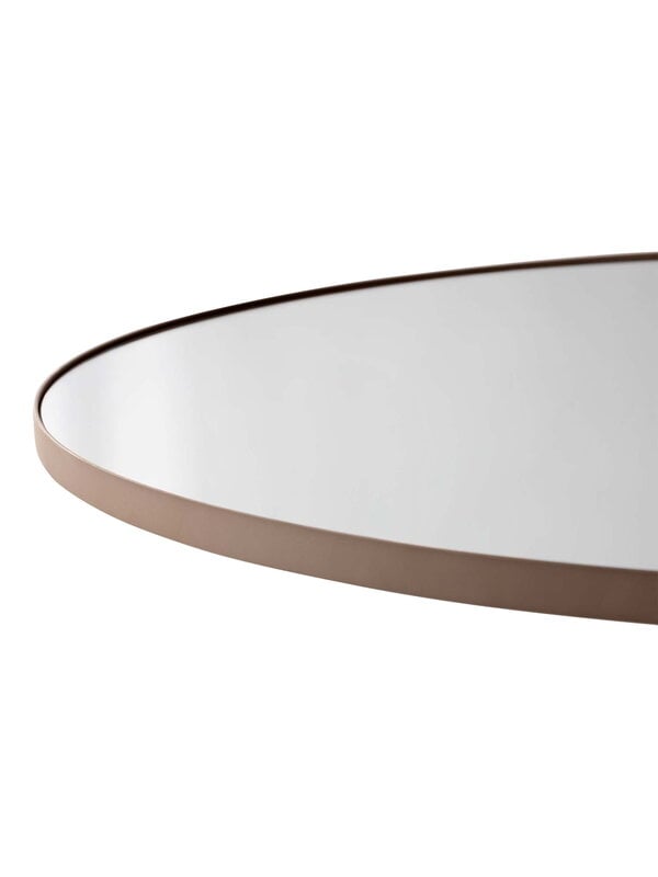 Wall mirrors, Circum mirror, 90 cm, clear - taupe, Transparent