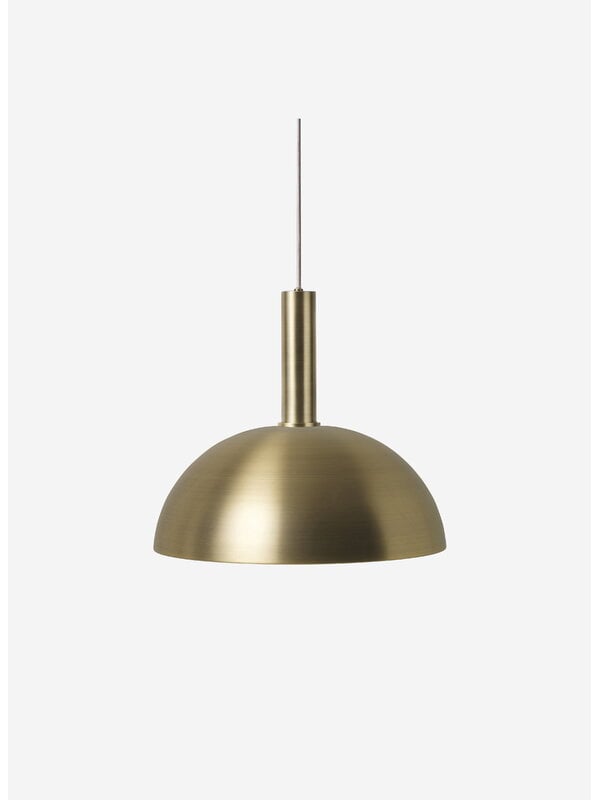 Pendellampor, Dome lampskärm, mässing, Guld