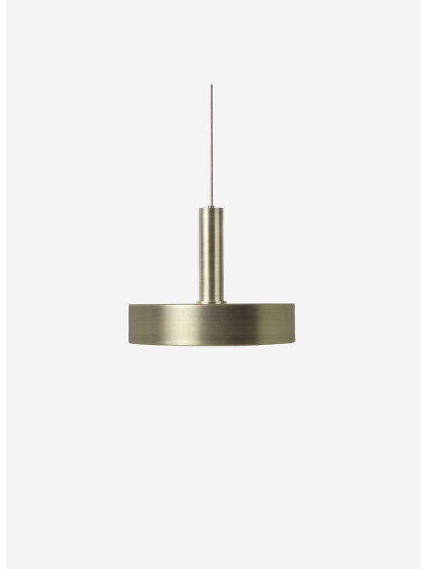 Pendant lamps, Record shade, brass, Gold