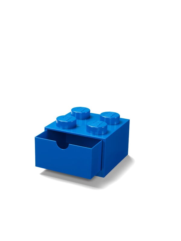 Förvaringsbehållare, Lego Desk Drawer 4, klarblå, Blå