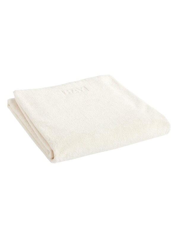 Bath towels, Mono bath sheet, cream, White