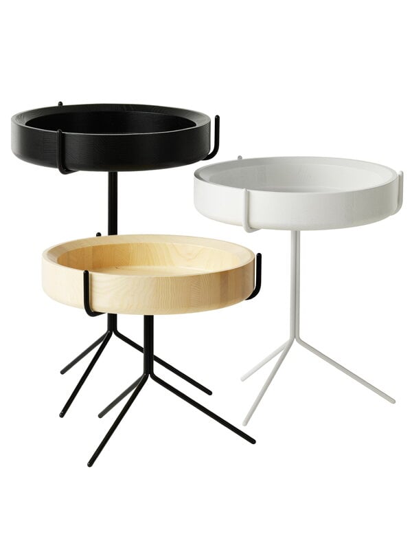 Sivu- ja apupöydät, Drum pöytä 46 cm, Valkoinen