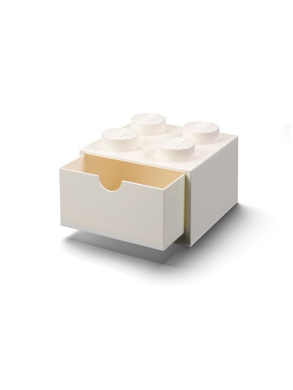 Förvaringsbehållare, Lego Desk Drawer 4, vit, Vit