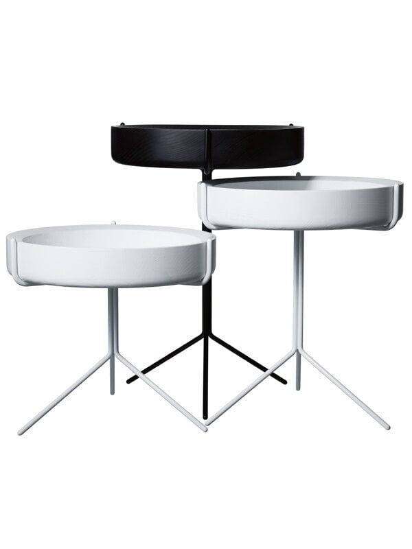 Sivu- ja apupöydät, Drum pöytä 56 cm, Valkoinen