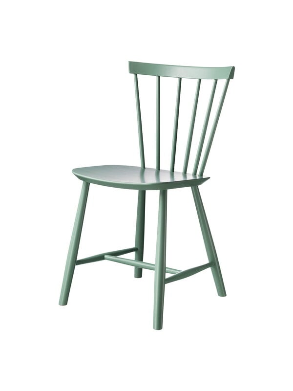 Dining chairs, J46 chair, dusty green, Green