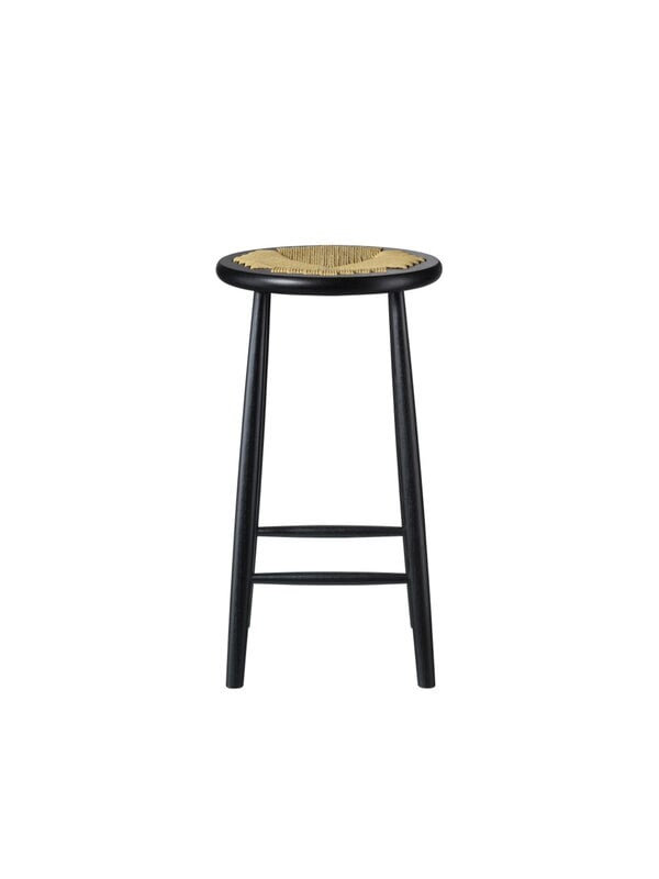 Bar stools & chairs, J165C counter stool, 65 cm, black oak, Black