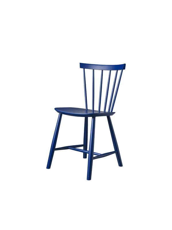 Dining chairs, J46 chair, dark blue, Blue
