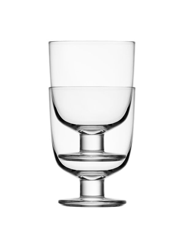 Verres droits, Verre Lempi, transparent, lot de 4, Transparent