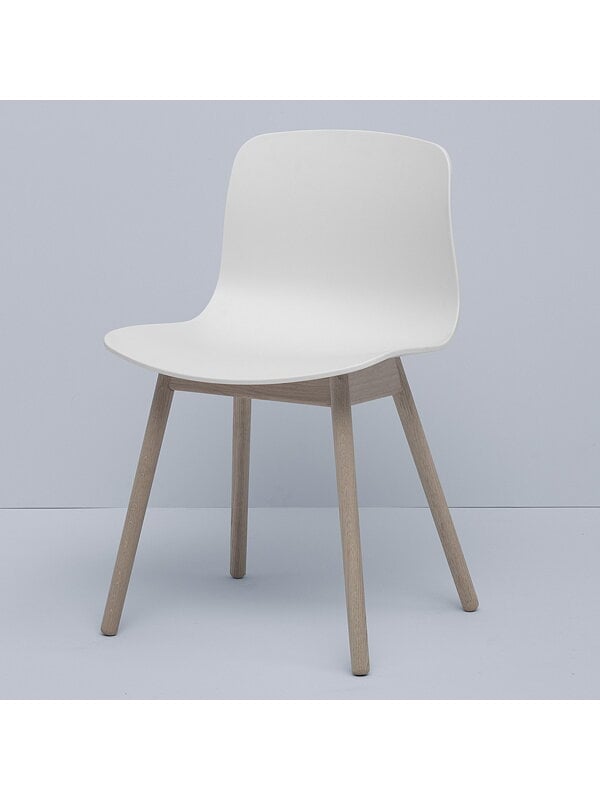 Sedie da pranzo, About A Chair AAC12, bianco - rovere saponato, Bianco