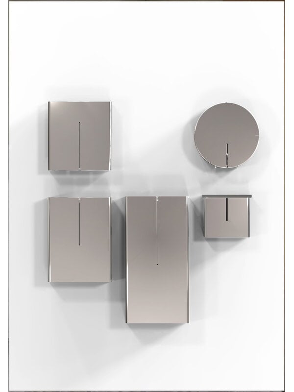 Bathroom accessories, Nova2 paper dispenser, brushed steel, Silver