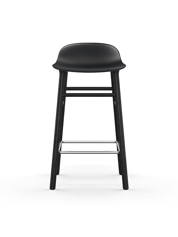 Bar stools & chairs, Form bar stool, 65 cm, black - black oak, Black