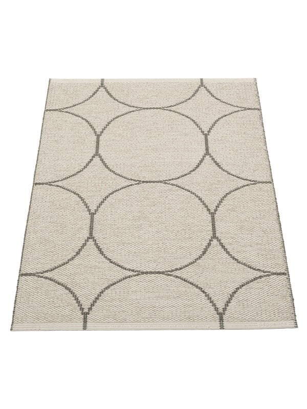 Plastic rugs, Boo rug 70 x 100 cm, charcoal - linen, Gray
