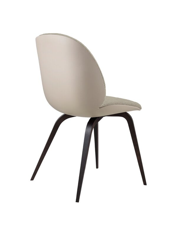 Chaises de salle à manger, Chaise Beetle, chêne fumé - beige - Light Boucle 008, Gris