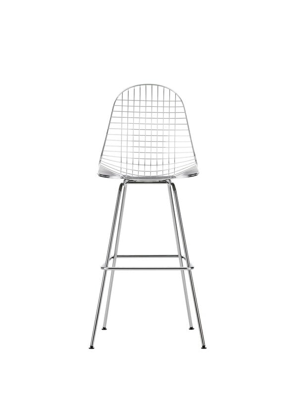 Baarituolit ja -jakkarat, Wire Stool baarijakkara, korkea, kromi, Hopea