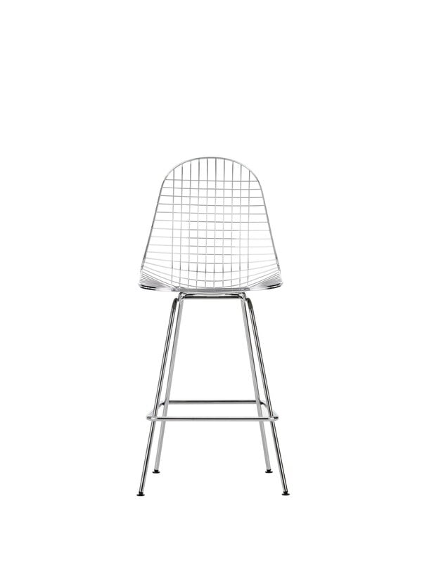 Barpallar och barstolar, Wire Stool, medium, krom, Silver