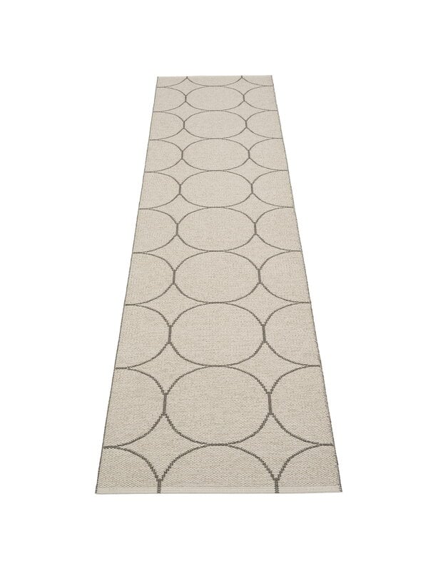 Plastic rugs, Boo rug 70 x 300 cm, charcoal - linen, Gray