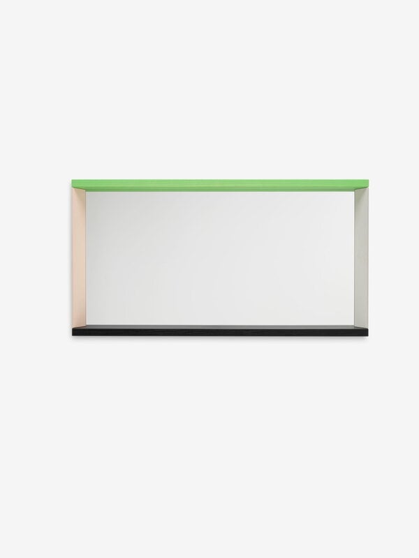 Seinäpeilit, Colour Frame peili, keskikokoinen, vihreä - vaaleanpunainen, Monivärinen