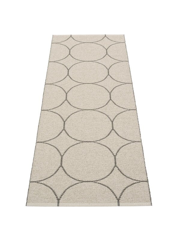 Plastic rugs, Boo rug 70 x 200 cm, charcoal - linen, Gray