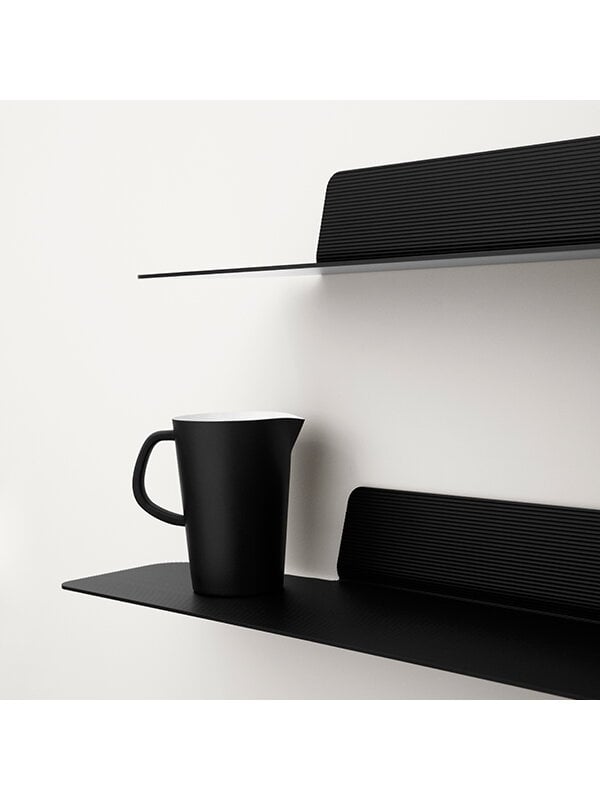 Wall shelves, Jet shelf, 160 cm, black, Black