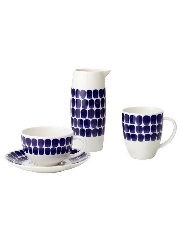 Tasses et mugs, Mug 24h Tuokio, 0,34 L, bleu cobalt, Blanc