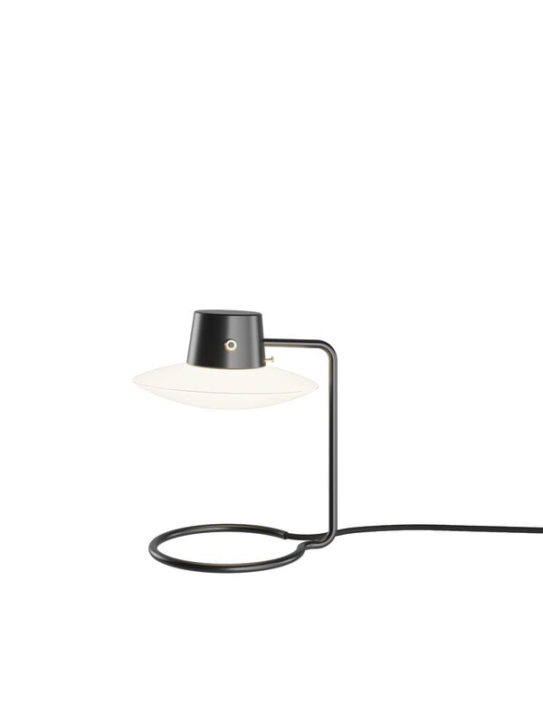 Skrivbordslampor, AJ Oxford bordslampa, 280 mm, opalglas, Svart