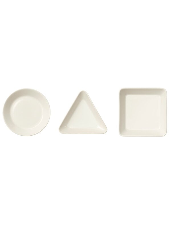 Serveware, Teema dish triangle 12 cm, white, White