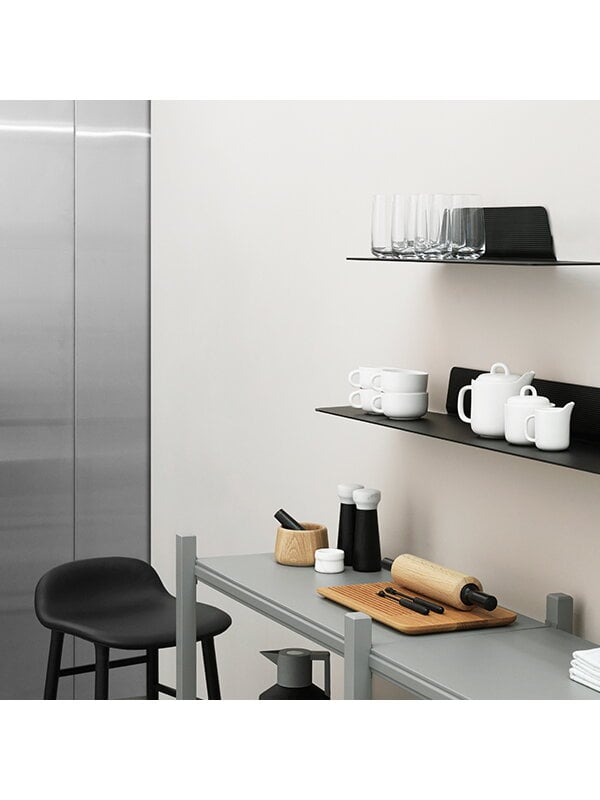 Wall shelves, Jet shelf, 160 cm, black, Black