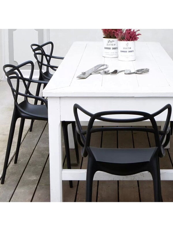 Dining chairs, Masters chair, black, Black