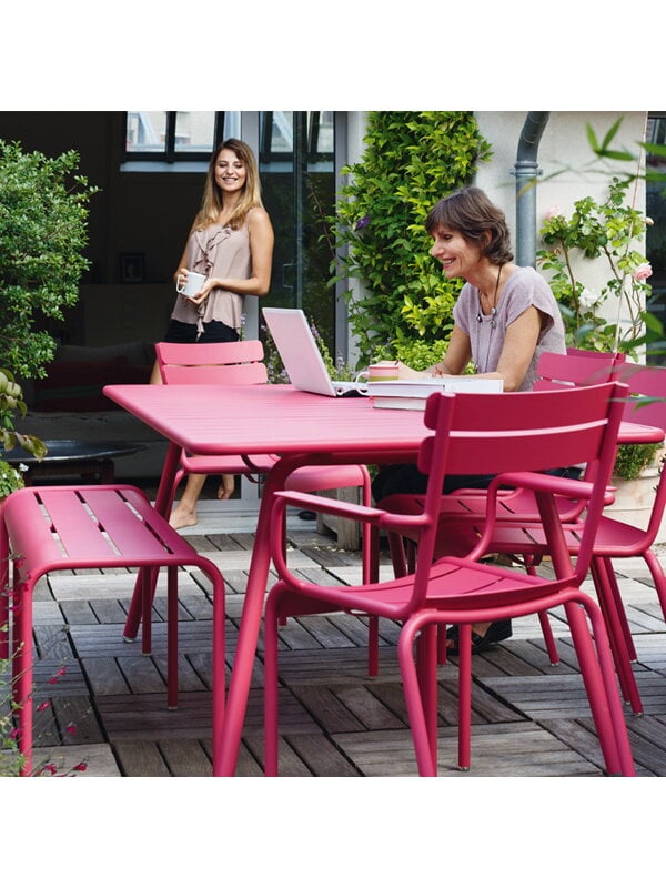 Patio tables, Luxembourg table, 80 x 80 cm, cotton white, White