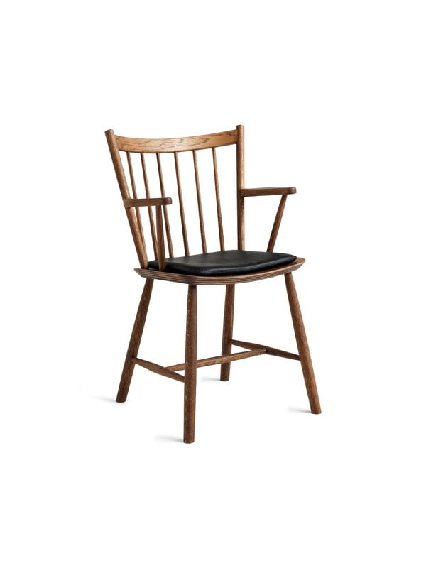 Dining chairs, J42 chair, dark oiled oak, Brown