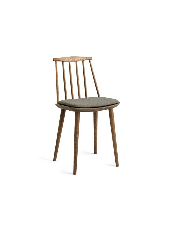 Dining chairs, J77 chair, dark oiled oak, Brown