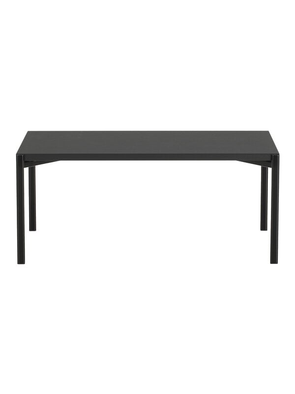 Tavoli da salotto, Tavolino Kiki, 100 x 60 cm, nero - linoleum nero, Nero