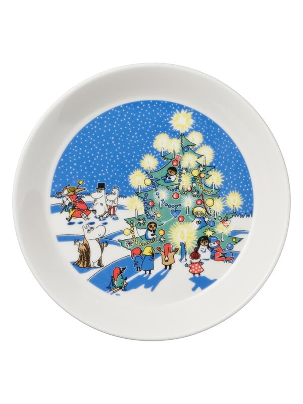 Piatti, Set di piatti Mumin, Disegno & Natale, Multicolore